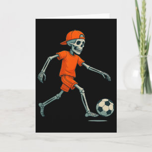 Skelet Voetbal Halloween Kostuum Grappig Voetbal M Kaart