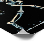 Skelet Voetbal Halloween Kostuum Grappige Mannen J Poster (Hoek)