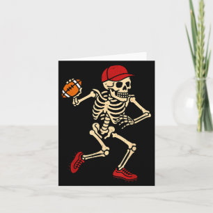 Skelet Voetbal Halloween Kostuum Griezelige Sport Kaart