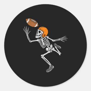 Skelet Voetbal Halloween Kostuum Heren Jongens Tie Ronde Sticker