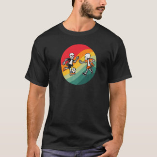 Skelet Voetbal Halloween Spoken T-shirt