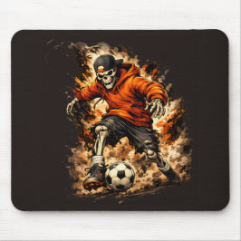 Skelet Voetbalspeler Streetwear Cartoon – Dyna Muismat