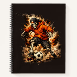 Skelet Voetbalspeler Streetwear Cartoon – Dyna Notitieboek