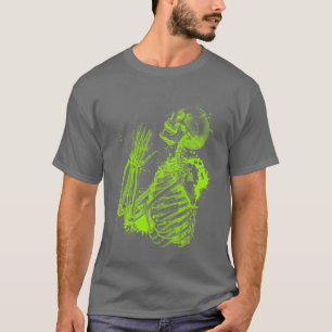 skelet voor bidden t-shirt