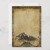 skelet voor je halloween party kaart (Achterkant)