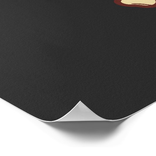 Skelet voor vredeshandpalmen Skelet Handtekening v Poster (Hoek)