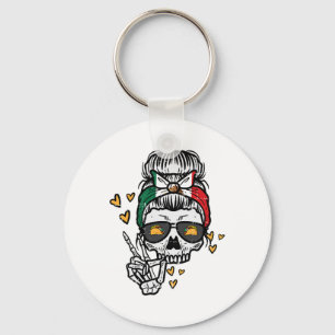 Skelet Vrouwen Mexico Cinco De Mayo Mexicaanse Ind Sleutelhanger