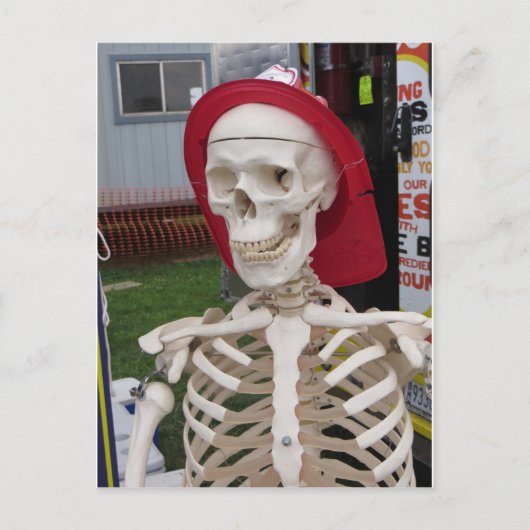 Skelet weergeven briefkaart (Voorkant)