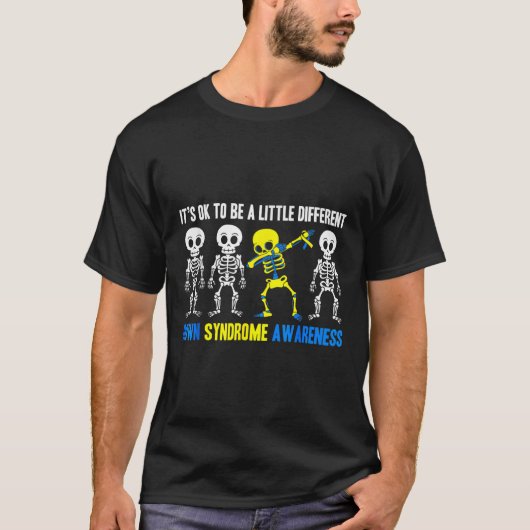 Skelet Weinig ander syndroom bewustzijn T-shirt (Voorkant)