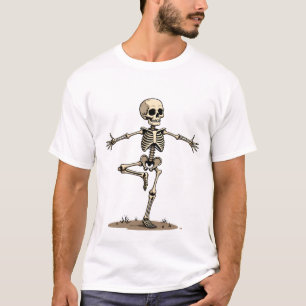 Skelet Yoga � Grappig Halloween Fitness T-shirt