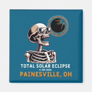 Skelet Zonsverduistering Painesville Ohio Magneet