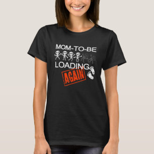 skelet zwangerschap halloween moeder laden verwach t-shirt