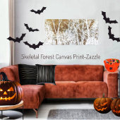 Skeletaal bos canvas afdruk
