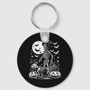 Skeletafbeelding van Franse Bulldog Grappige Hallo Sleutelhanger