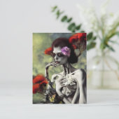 Skeletal Beauty AI gegenereerd art Briefkaart (Staand voorkant)