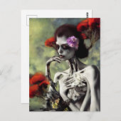 Skeletal Beauty AI gegenereerd art Briefkaart (Voorkant / Achterkant)