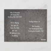 Skeletal Couple Save the Date Briefkaart (Achterkant)