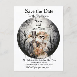 Skeletal Couple Save the Date Briefkaart