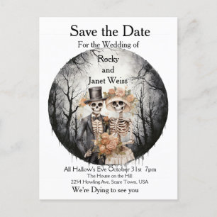 Skeletal Couple Save the Date Briefkaart