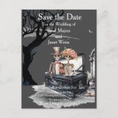 Skeletal Couple Save the Date Briefkaart (Voorkant)