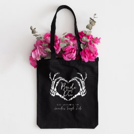 Skeletal Heart Bachelorette Party Bruid of Sterf  Tote Bag