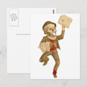 Skeletal Paperboy Briefkaart (Voorkant / Achterkant)