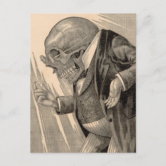 Skeletal Penny Saver Briefkaart (Voorkant)