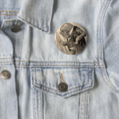 Skeletal Penny Saver Ronde Button 5,7 Cm (In situ)