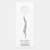 Skeletal Spine Doctor Chiropractor Deurhanger (Achterkant)