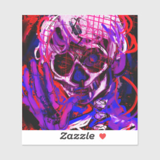 Skeletale rosé Sticker