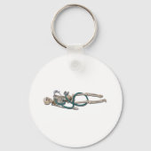 SkeletAndStethoscoop11311 Sleutelhanger (Voorkant)