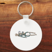SkeletAndStethoscoop11311 Sleutelhanger (Voorkant)