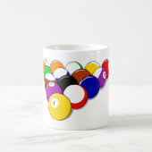 Skeletbalbuster Pool Billiards original art Koffiemok (Center)