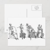 Skeletband Briefkaart (Voorkant / Achterkant)