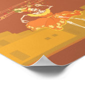 Skeletband op dag van de dood poster (Hoek)