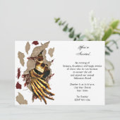 Skeletbedekking door Wall Halloween Party Kaart (Staand voorkant)