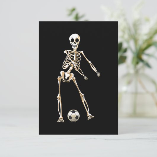 Skeletbedekking Halloween Flossing Cosplay Kaart (Staand voorkant)