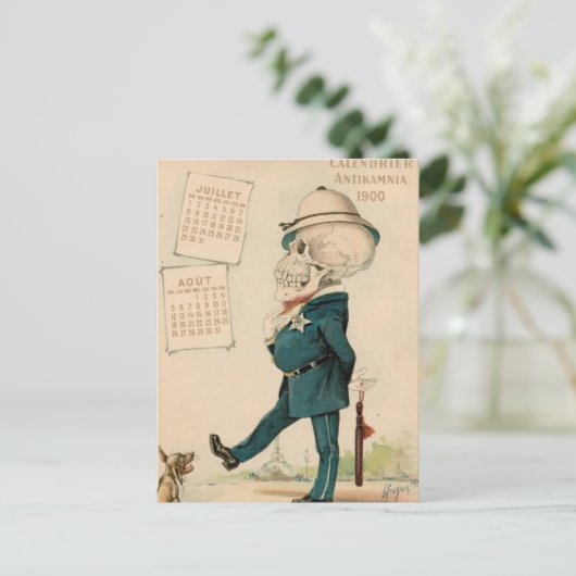 Skeletbediende Briefkaart (Staand voorkant)