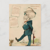 Skeletbediende Briefkaart (Voorkant)