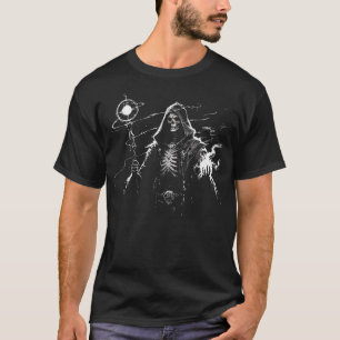 Skeletbeeld / Necromancer T-shirt