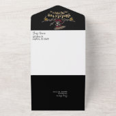 Skeletbemanning All In One Uitnodiging (Buitenkant)