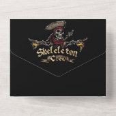 Skeletbemanning All In One Uitnodiging (Achterkant)