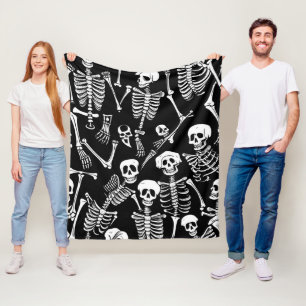 Skeletbemanning Fleece Deken