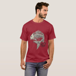 Skeletbemanning Grappige Visbot Nautilus T-shirt