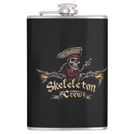 Skeletbemanning Heupfles (Voorkant)