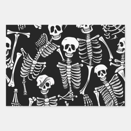 Skeletbemanning Inpakpapier Vel (Voorkant 3)