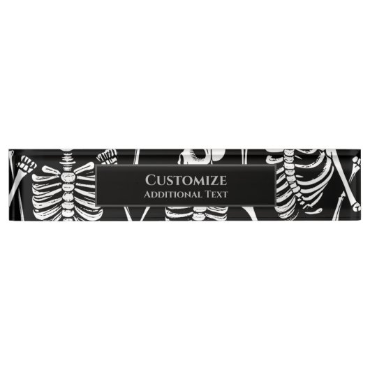 Skeletbemanning Naambordje (Voorkant)