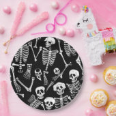 Skeletbemanning Papieren Bordje (Feest)