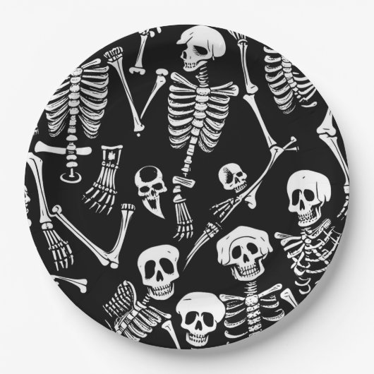 Skeletbemanning Papieren Bordje (Voorkant)