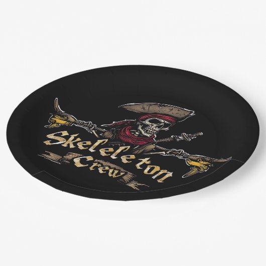 Skeletbemanning Papieren Bordje (Gekanteld)